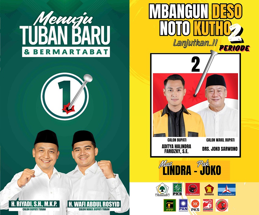 iklan PASANGAN CALON BUPATI DAN WAKIL BUPATI TUBAN 2024